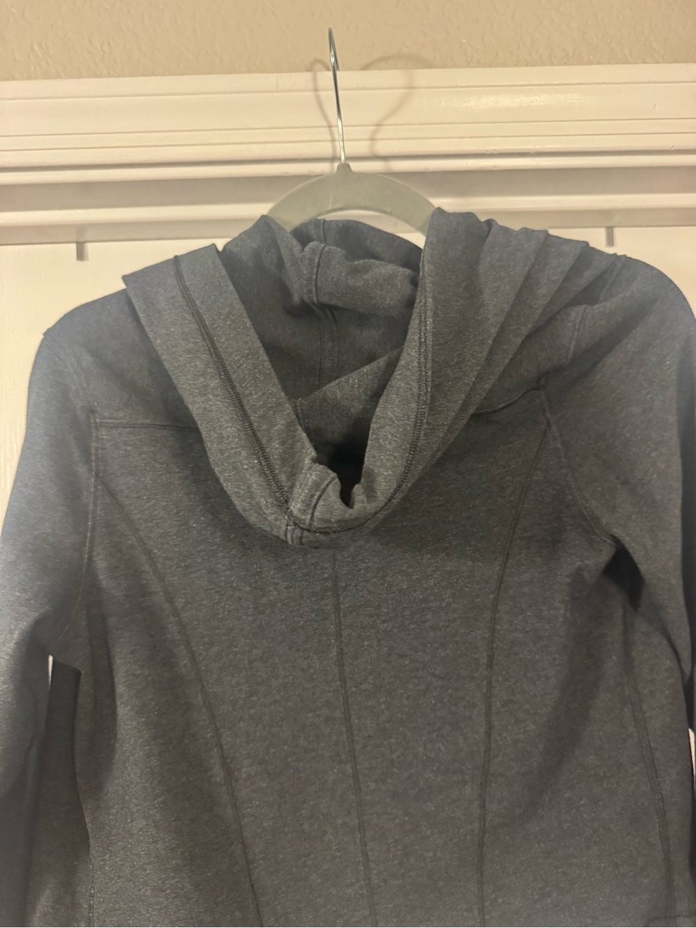 Lululemon Charcoal Gray Wrap V-Neck Sweater - Picture 6 of 7